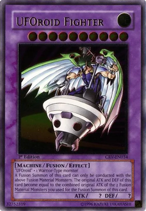 UFOroid Fighter Ultimate Rare CRV-EN034 1st Edition Yu-Gi-Oh card from Cybernetic Revolution