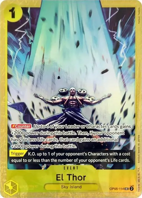 El Thor Premium Card Collection -Best Selection Vol. 2- OP05-114 One Piece card from One Piece Promotion Cards