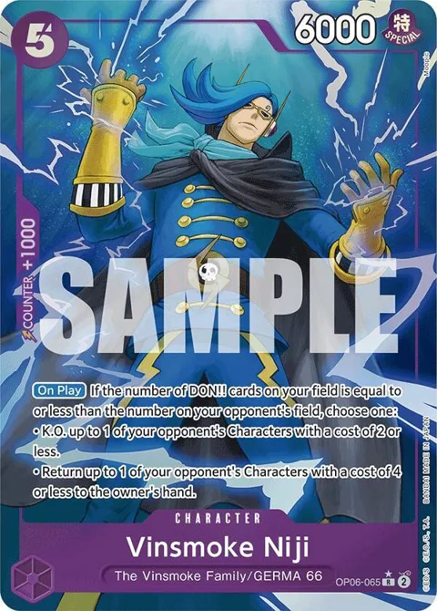Vinsmoke Niji Full Art OP06-065 One Piece card from Premium Booster -The Best-