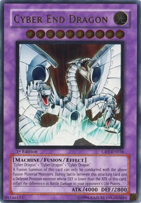 Cyber End Dragon Ultimate Rare CRV-EN036 Yu-Gi-Oh card from Cybernetic Revolution