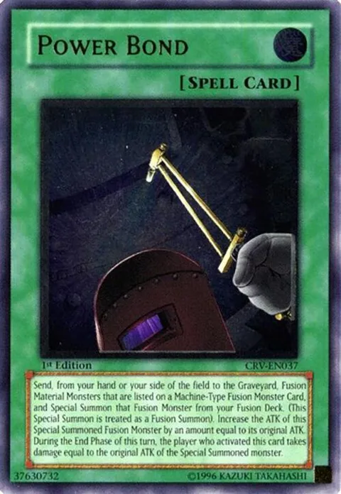 Power Bond Ultimate Rare CRV-EN037 1st Edition Yu-Gi-Oh card from Cybernetic Revolution