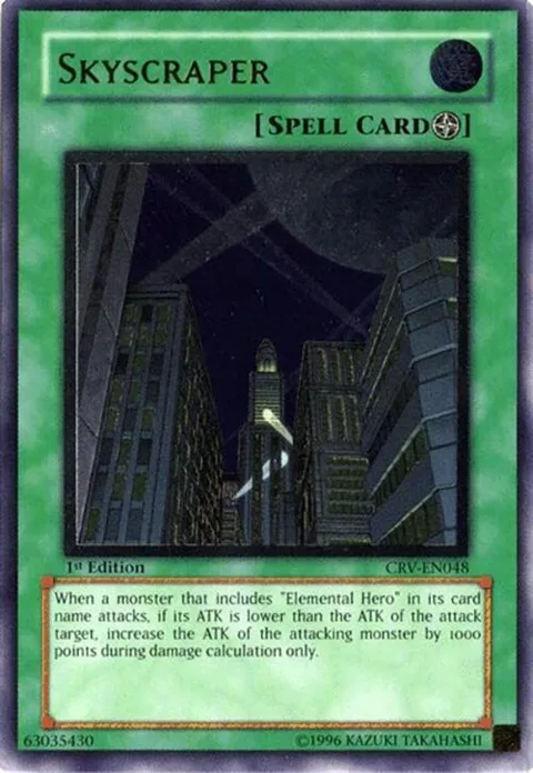 Skyscraper Ultimate Rare CRV-EN048 Yu-Gi-Oh card from Cybernetic Revolution