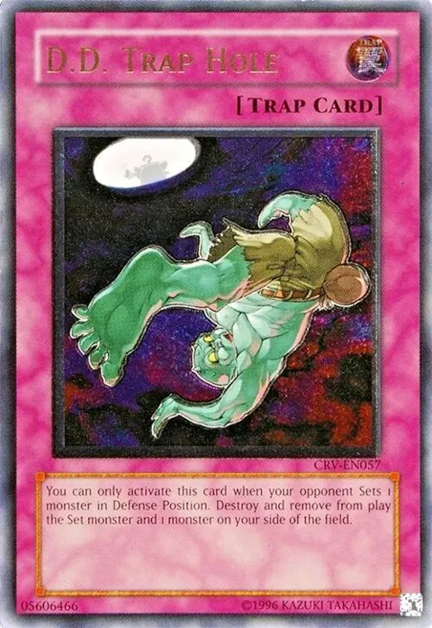 D.D. Trap Hole Ultimate Rare CRV-EN057 1st Edition Yu-Gi-Oh card from Cybernetic Revolution