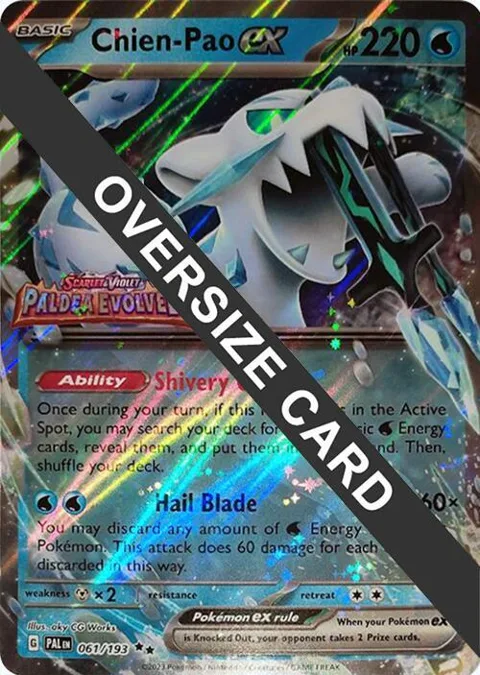 Chien-Pao ex #061/193 Holofoil Pokémon card from Jumbo Cards