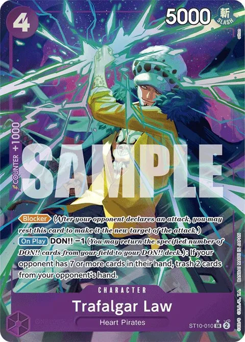 Trafalgar Law Alt Art ST10-010 One Piece card from Premium Booster -The Best-