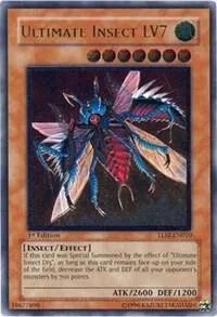 Ultimate Insect LV7 Ultimate Rare TLM-EN010 Yu-Gi-Oh card from The Lost Millennium