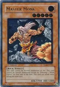 Master Monk Ultimate Rare TLM-EN020 1st Edition Yu-Gi-Oh card from The Lost Millennium