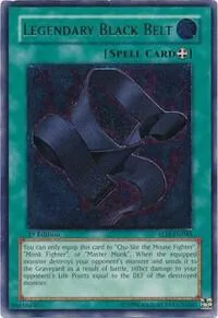 Legendary Black Belt Ultimate Rare TLM-EN045 1st Edition Yu-Gi-Oh card from The Lost Millennium