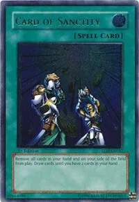 Card of Sanctity Ultimate Rare TLM-EN037 Unlimited Yu-Gi-Oh card from The Lost Millennium