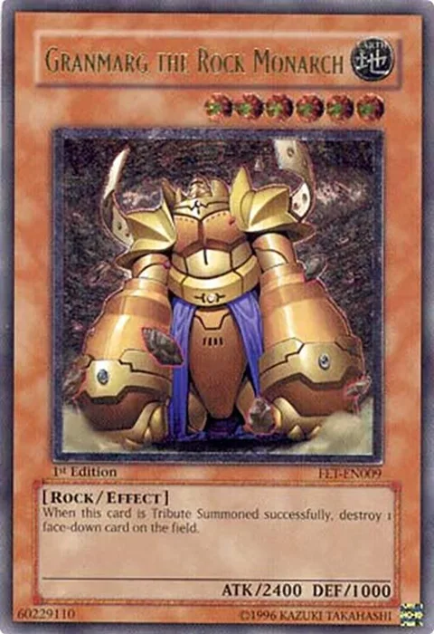 Granmarg the Rock Monarch Ultimate Rare FET-EN009 Yu-Gi-Oh card from Flaming Eternity