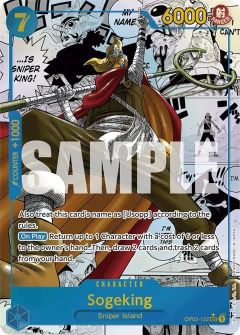 Sogeking Manga OP03-122 One Piece card from Premium Booster -The Best-