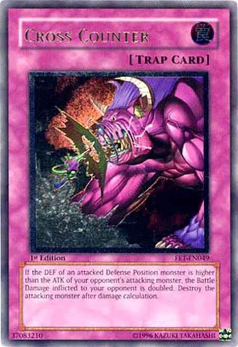 Cross Counter Ultimate Rare FET-EN049 Unlimited Yu-Gi-Oh card from Flaming Eternity