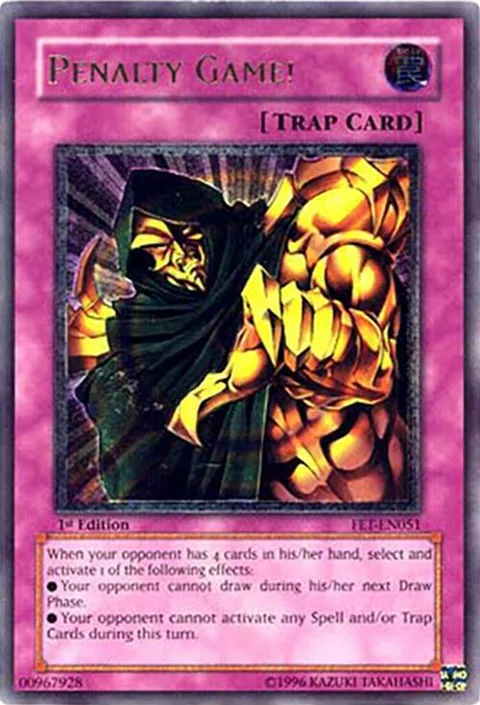 Penalty Game! Ultimate Rare FET-EN051 Unlimited Yu-Gi-Oh card from Flaming Eternity