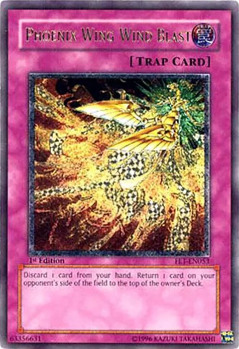 Phoenix Wing Wind Blast Ultimate Rare FET-EN053 Unlimited Yu-Gi-Oh card from Flaming Eternity