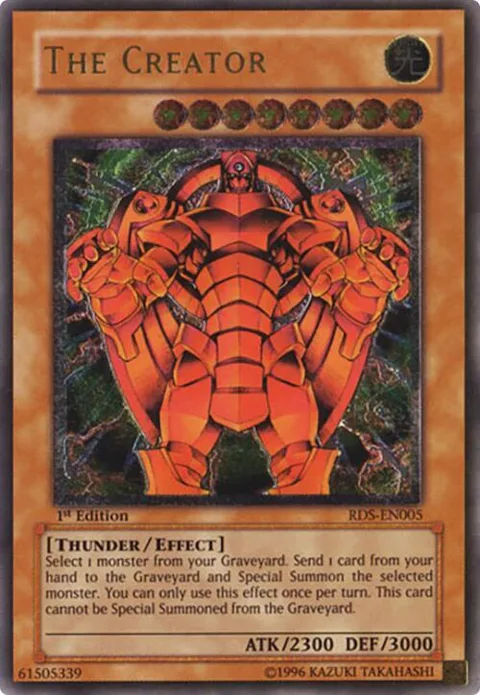 The Creator Ultimate Rare RDS-EN005 Yu-Gi-Oh card from Rise of Destiny