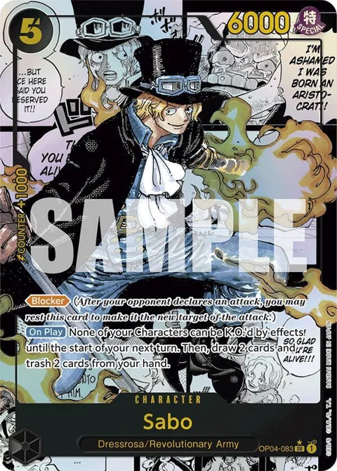 Sabo Manga OP04-083 One Piece card from Premium Booster -The Best-