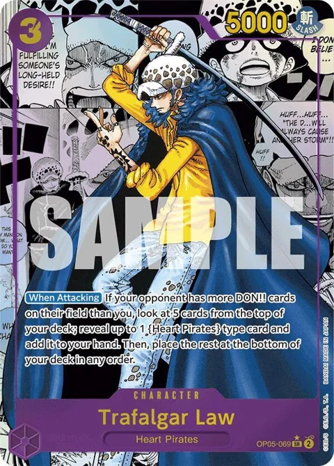 Trafalgar Law Manga OP05-069 One Piece card from Premium Booster -The Best-