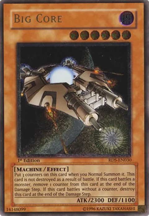 Big Core Ultimate Rare RDS-EN030 Unlimited Yu-Gi-Oh card from Rise of Destiny