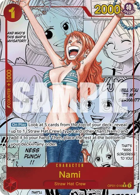 Nami Manga OP01-016 One Piece card from Premium Booster -The Best-