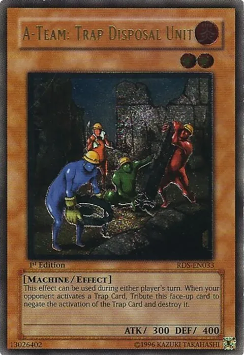 A-Team: Trap Disposal Unit Ultimate Rare RDS-EN033 Unlimited Yu-Gi-Oh card from Rise of Destiny