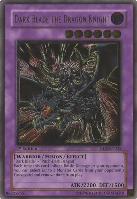 Dark Blade the Dragon Knight Ultimate Rare RDS-EN035 Unlimited Yu-Gi-Oh card from Rise of Destiny