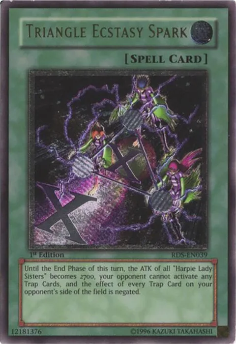 Triangle Ecstasy Spark Ultimate Rare RDS-EN039 Yu-Gi-Oh card from Rise of Destiny