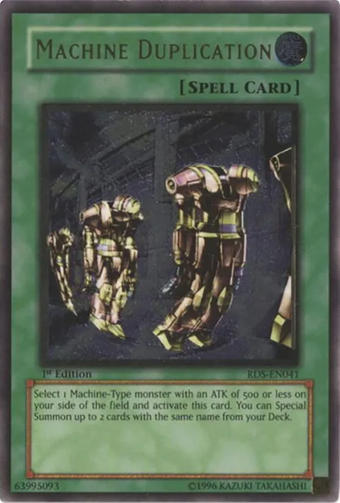 Machine Duplication Ultimate Rare RDS-EN041 1st Edition Yu-Gi-Oh card from Rise of Destiny