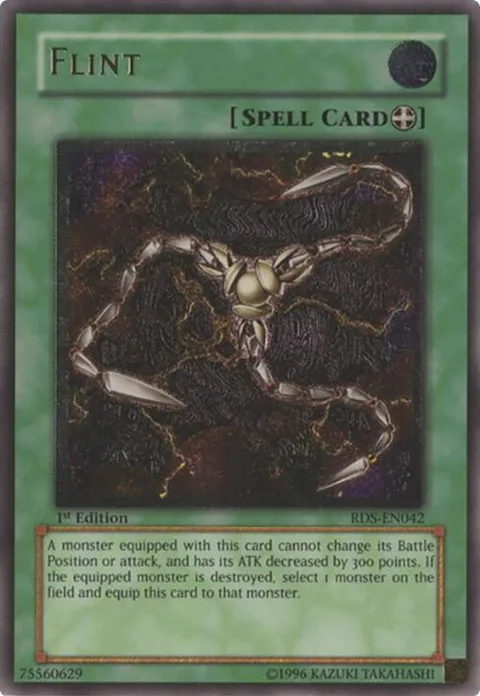 Flint Ultimate Rare RDS-EN042 1st Edition Yu-Gi-Oh card from Rise of Destiny