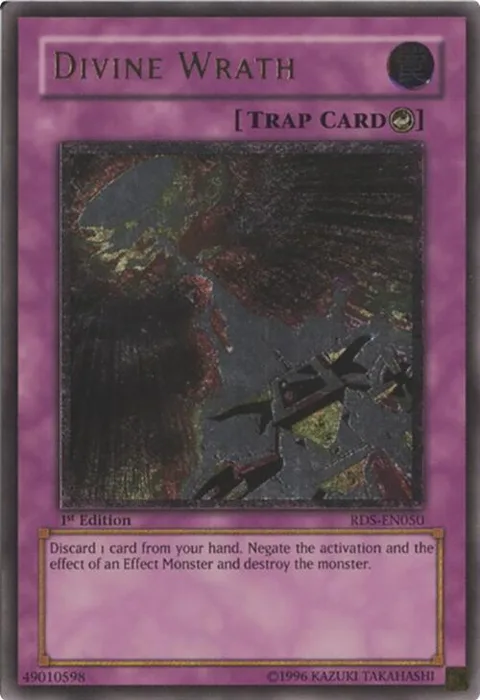 Divine Wrath Ultimate Rare RDS-EN050 1st Edition Yu-Gi-Oh card from Rise of Destiny