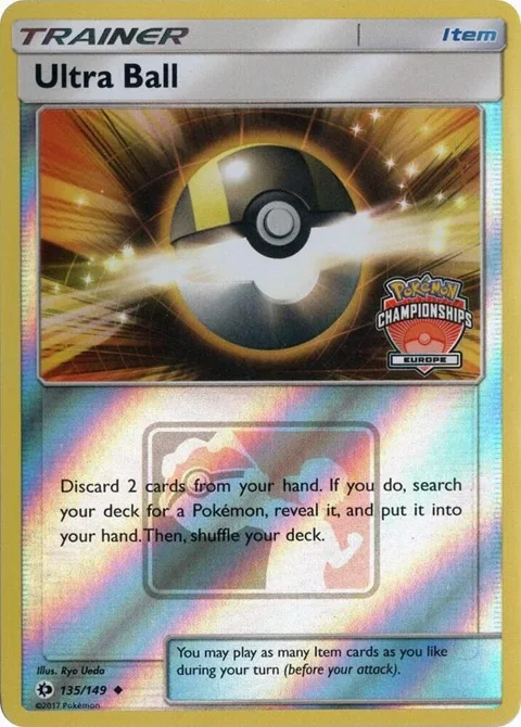 Ultra Ball - 135/149 Europe Championships #135/149 Reverse Holofoil Pokémon card from League & Championship Cards