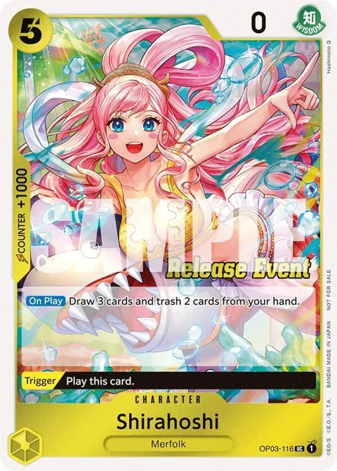 Shirahoshi ST15 - ST20 Release Event Winner Pack OP03-116 One Piece card from One Piece Promotion Cards