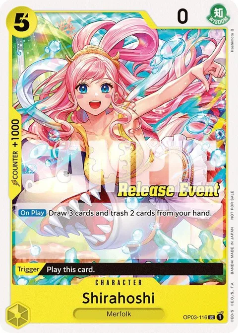 Shirahoshi ST15 - ST20 Release Event Pack OP03-116 One Piece card from One Piece Promotion Cards