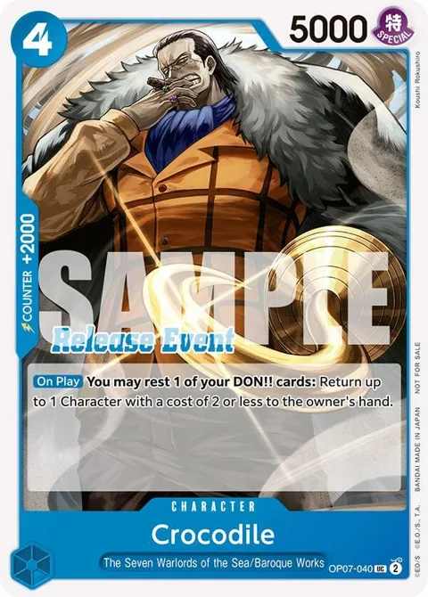 Crocodile ST15 - ST20 Release Event Pack OP07-040 One Piece card from One Piece Promotion Cards