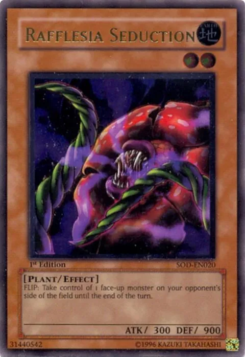 Rafflesia Seduction Ultimate Rare SOD-EN020 1st Edition Yu-Gi-Oh card from Soul of the Duelist