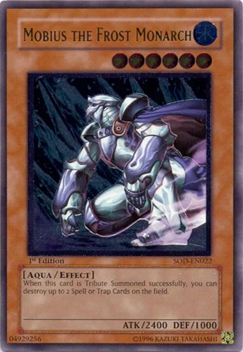 Mobius the Frost Monarch Ultimate Rare SOD-EN022 Unlimited Yu-Gi-Oh card from Soul of the Duelist