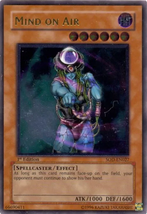 Mind on Air Ultimate Rare SOD-EN027 1st Edition Yu-Gi-Oh card from Soul of the Duelist