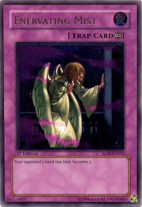 Enervating Mist Ultimate Rare SOD-EN053 Unlimited Yu-Gi-Oh card from Soul of the Duelist