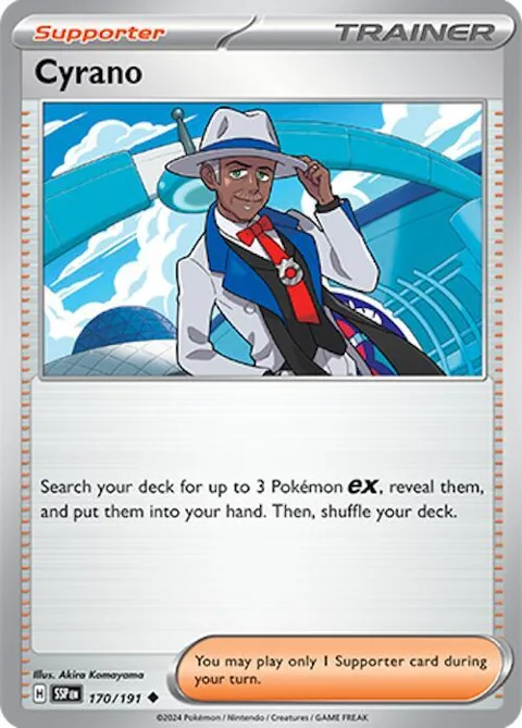 Cyrano #170/191 Pokémon card from Surging Sparks