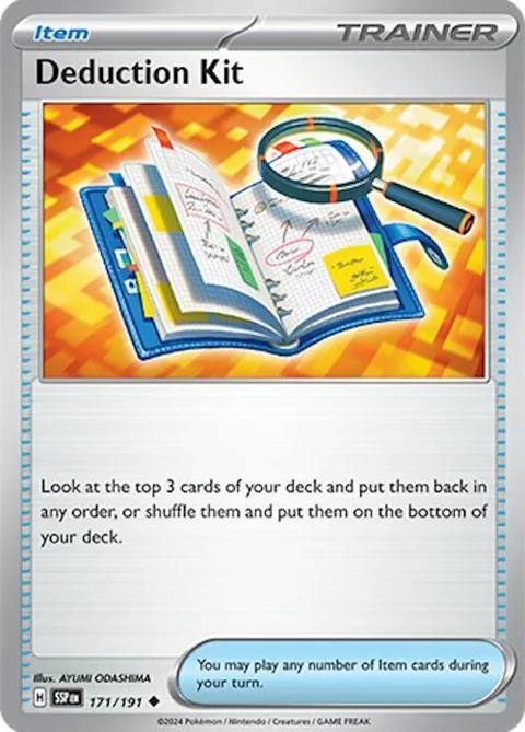 Deduction Kit #171/191 Pokémon card from Surging Sparks
