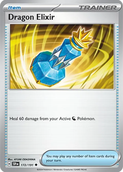 Dragon Elixir #172/191 Reverse Holofoil Pokémon card from Surging Sparks