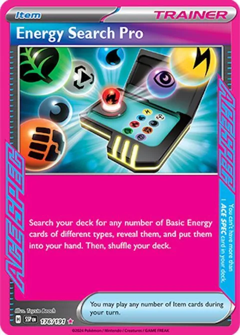 Energy Search Pro #176/191 Holofoil Pokémon card from Surging Sparks
