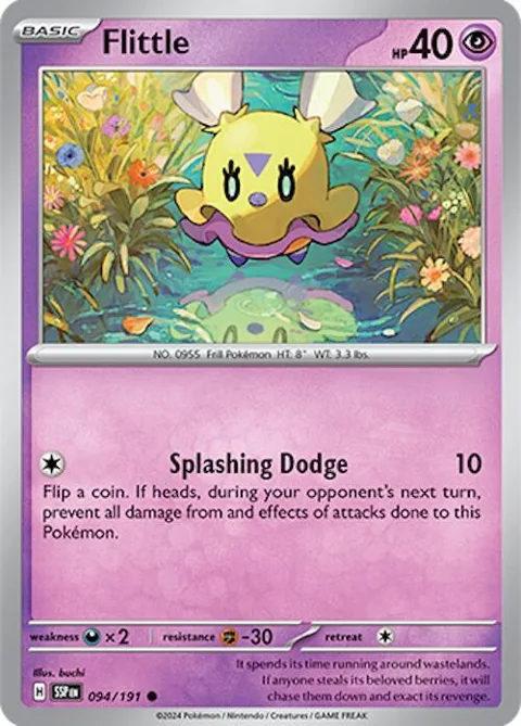 Flittle #094/191 Pokémon card from Surging Sparks