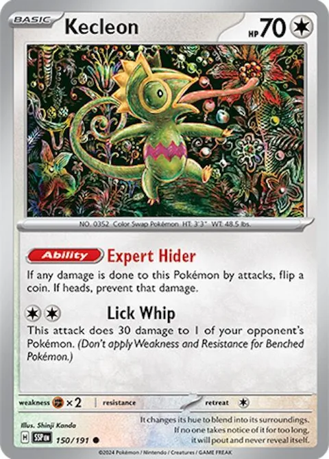 Kecleon #150/191 Pokémon card from Surging Sparks