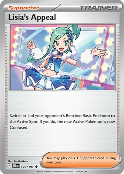 Lisia's Appeal #179/191 Pokémon card from Surging Sparks