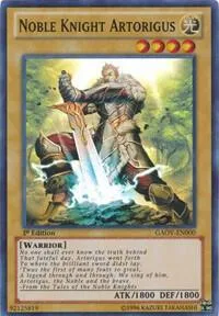 Noble Knight Artorigus GAOV-EN000 1st Edition Yu-Gi-Oh card from Galactic Overlord