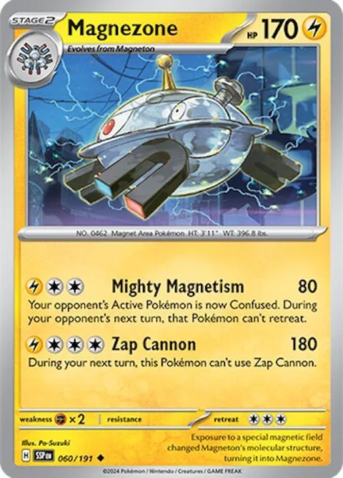 Magnezone #060/191 Pokémon card from Surging Sparks