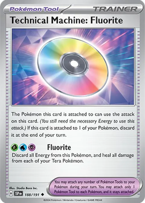 Technical Machine: Fluorite #188/191 Pokémon card from Surging Sparks