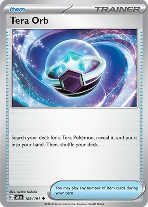 Tera Orb #189/191 Pokémon card from Surging Sparks