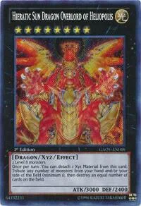 Hieratic Sun Dragon Overlord of Heliopolis GAOV-EN048 1st Edition Yu-Gi-Oh card from Galactic Overlord