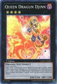 Queen Dragun Djinn GAOV-EN049 1st Edition Yu-Gi-Oh card from Galactic Overlord